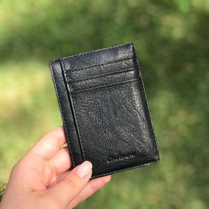 Slim Black Wallet | Card Holder
